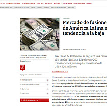 Mercado de fusiones y adquisiciones de Amrica Latina mantiene tendencia a la baja